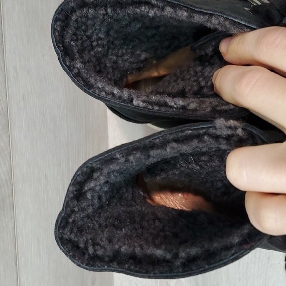 Ugg Australia Starlyn High top lace up Leather Boots sneakers shoes 9.5 - Picture 6 of 14